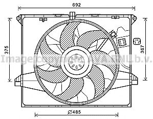 AVA QUALITY COOLING ms7671 -  Вентилятор, охлаждение двигателя